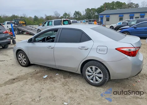 2016 Toyota Corolla L z USA, uszkodzony, nr VIN 2T1BURHE7GC514381
